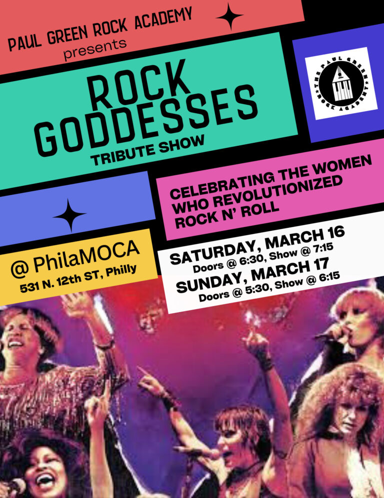 Paul Green Rock Academy: Rock Goddesses poster