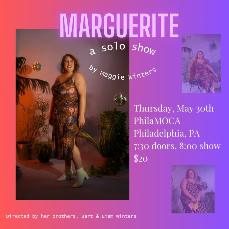 MARGUERITE: A Solo Show by Maggie Winters poster