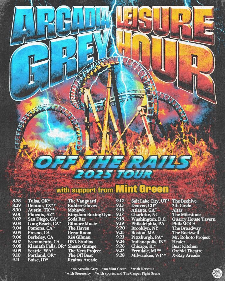 Arcadia Grey & Leisure Hour poster