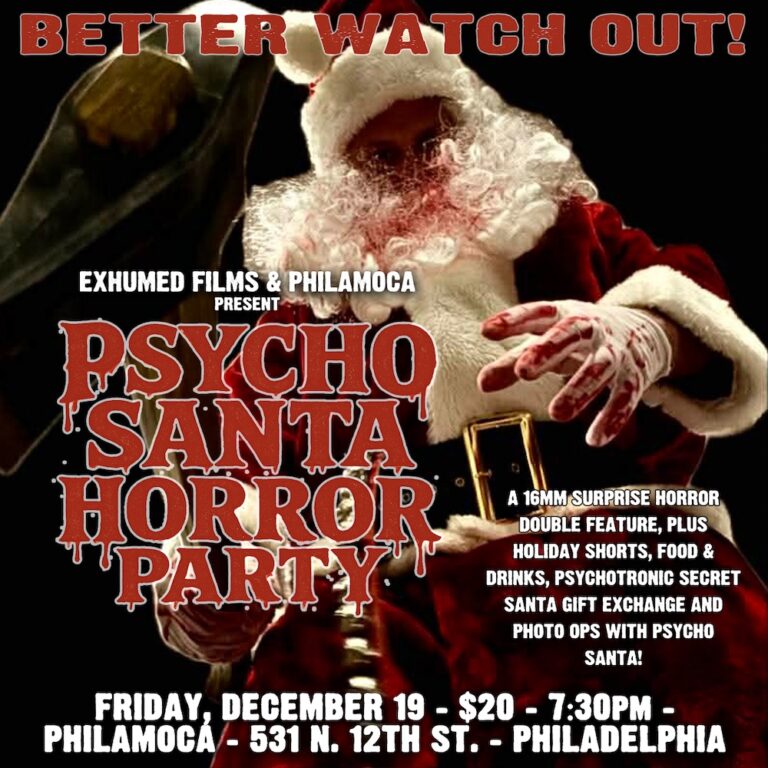 Psycho Santa Horror Party poster