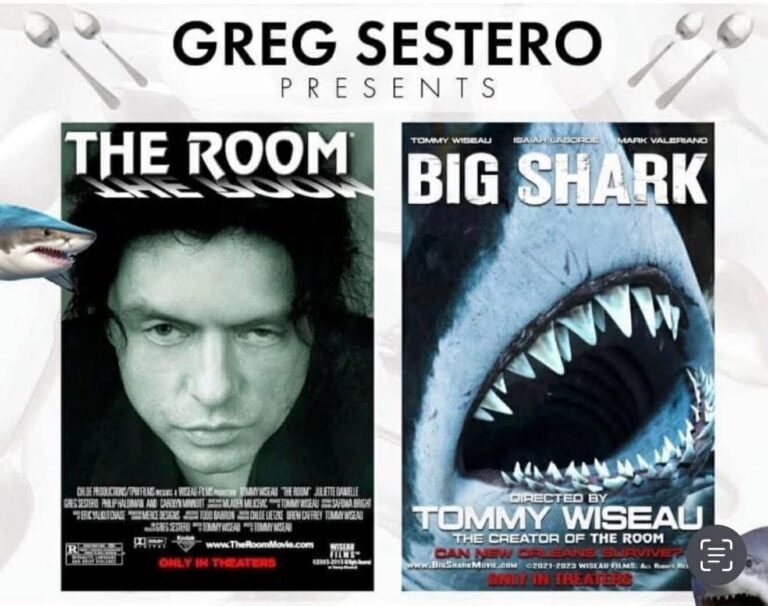 THE ROOM + BIG SHARK w/ Greg Sestero poster