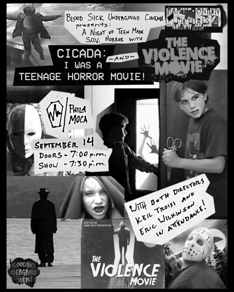 CICADA: I WAS A TEENAGE HORROR MOVIE (1997) + THE VIOLENCE MOVIE (1988) poster