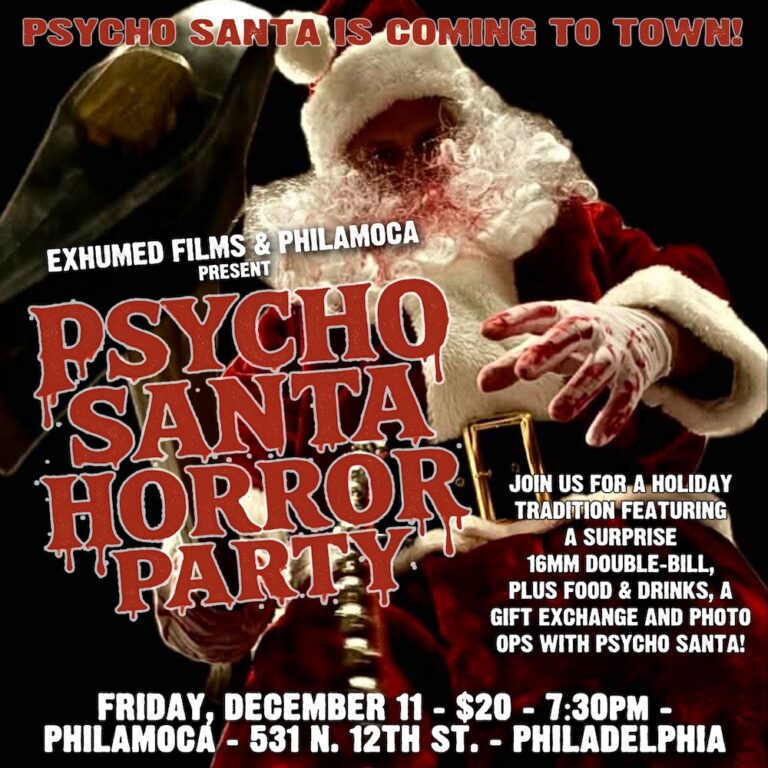 Psycho Santa Horror Party poster